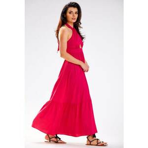 Rochie dama - Viscoza - A583 - Fuchsia - imagine