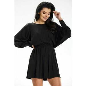 Rochie dama viscoza - A640 - Neagra - imagine