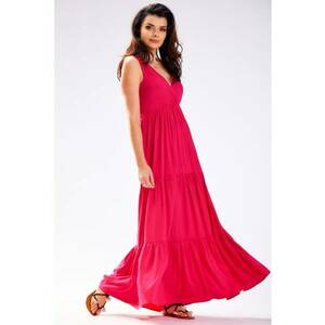 Rochie dama - Viscoza - A581 - Fuchsia imagine