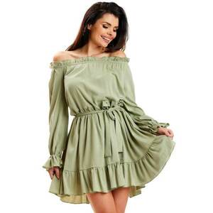 Rochie A578 - Viscoza/Poliester - Verde imagine