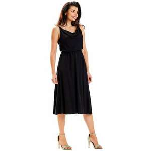 Rochie A579 - Viscoza/Poliester - Negru imagine