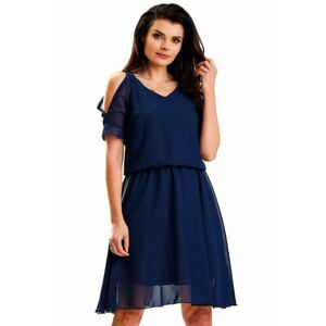 Rochie A572 - Poliester - Bleumarin imagine