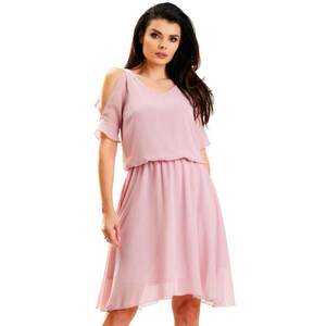 Rochie A572 - Poliester - Roz imagine