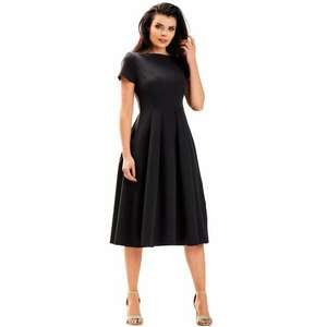 Rochie A569 - Poliester/Elastan - Negru imagine