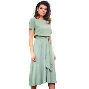 Rochie A576 - Viscoza/Elastan - Verde imagine