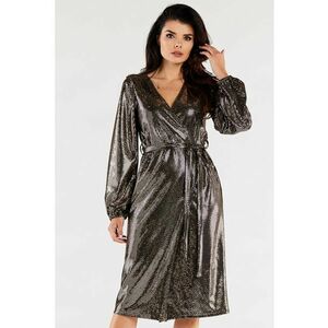Rochie dama - ```112 - Auriu/Negru imagine