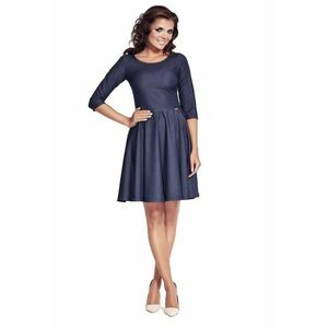 Rochie A076 - Poliester/Viscoza - Bleumarin imagine