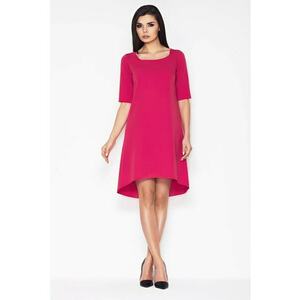 Rochie A056 - Poliester/Viscoza - Roz imagine
