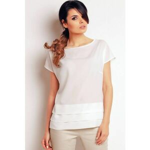 Bluza dama - InfiniteYou - Poliester - Ecru/Alb imagine