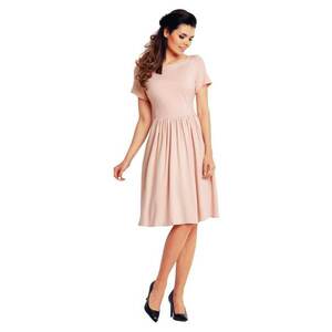 Rochie A141 - Viscoza/Elastan - Roz pudrat imagine