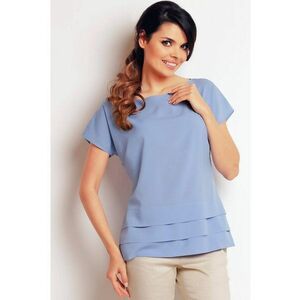 Bluza dama - Poliester/Elastan - Albastru deschis imagine