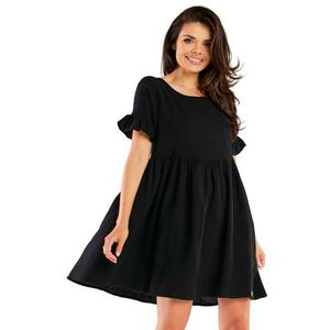 Rochie M260 - Bumbac/Lycra - Negru imagine