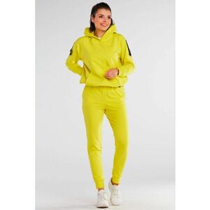 Pantaloni dama - Bumbac/Elastan - Galben imagine