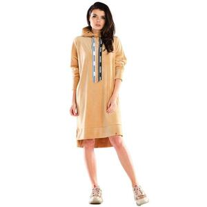 Rochie Poliester - Bej - S/M imagine
