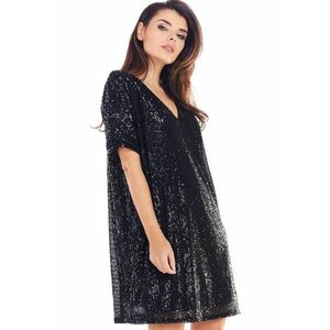 Rochie Poliester - Negru - imagine