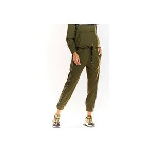 Pantaloni sport dama - Bumbac/Elastan - Kaki imagine