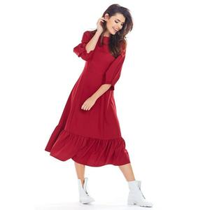 Rochie A345 - Poliester/Elastan - Rosu imagine