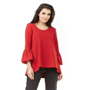 Bluza dama - Bumbac - Rosu imagine