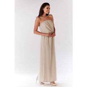 Rochie dama Poliester - M135 - Bej - imagine