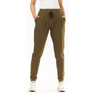 Pantaloni dama - Bumbac/Poliester/Elastan - Kaki imagine