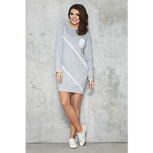 Rochie dama Bumbac - M069 - Gri - imagine