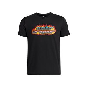 Tricou cu imprimeu grafic pentru antrenament - Negru/Portocaliu imagine