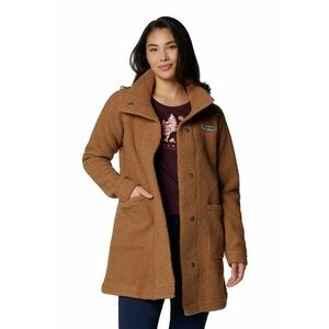 Jacheta cu blana shearling sintetica si buzunare aplicate Panorama - Maro camel imagine