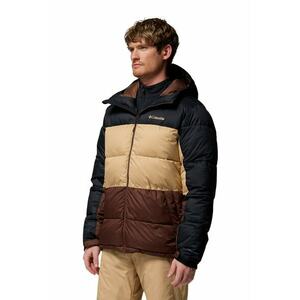 Geaca impermeabila - pentru schi Slope Style - Maro inchis/Negru/Bej imagine