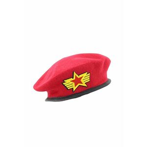 Bereta rosie - stil militaresc - Aris - imagine