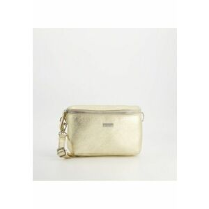 Geanta crossbody piele naturala - auriu - 9cm inaltime toc imagine