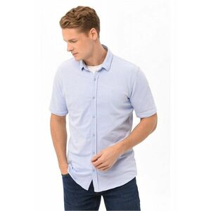 Camasa cu maneci scurte C-Xewir pentru barbati - Albastru deschis - Slim Fit imagine