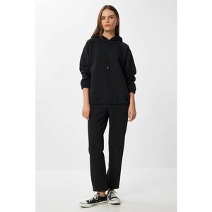 Trening dama - Happiness Istanbul - hanorac si pantaloni - negru - textil imagine
