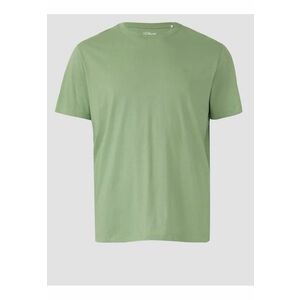 Big Sizes Tricou barbati big sizes - cu decolteu la baza gatului - din bumbac - Verde deschis imagine