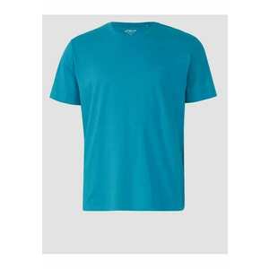 Big Sizes Tricou barbati big sizes - cu decolteu la baza gatului - din bumbac - Turcoaz imagine