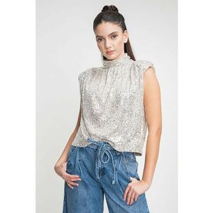 Bluza lejera cu paiete - Auriu imagine