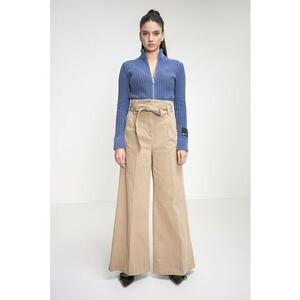 Cardigan din bumbac cu fermoar - Violet imagine