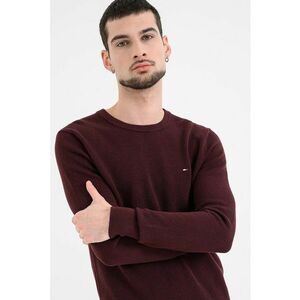 Pulover uni cu decolteu la baza gatului - Violet tyrian imagine