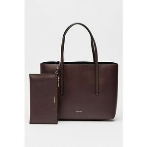 Geanta shopper de piele ecologica cu etui detasabil - Violet tyrian imagine