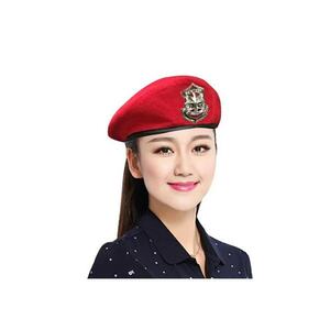 Bereta rosie - stil militaresc - Savina - imagine