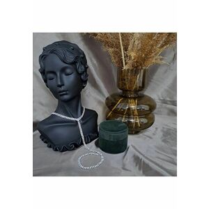 Colier choker - argintiu - cu pietre - Diana C14 - imagine