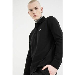 Bluza polo cu logo brodat - Negru imagine