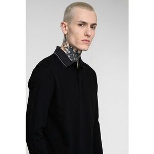Bluza cu guler polo League Plisy - Negru imagine
