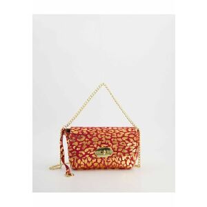 Geanta crossbody din piele intoarsa cu animal print imagine