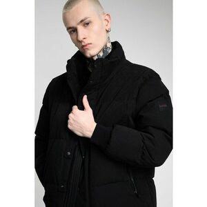 Geaca cu vatelina si guler inalt - Negru imagine