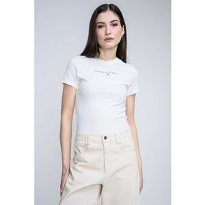 Tricou slim fit cu logo - Crem imagine