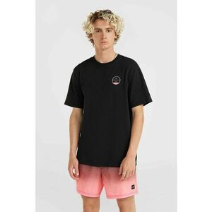 Tricou de bumbac cu imprimeu logo pe spate - Negru imagine