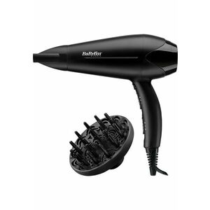 Uscator de par 2 viteze - 3 trepte de temperatura - negru - Negru imagine