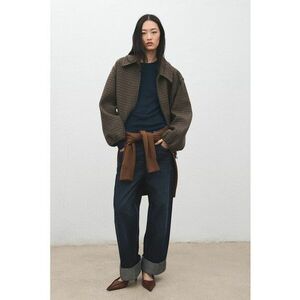 Bluza slim-fit cu striatii - Bleumarin imagine