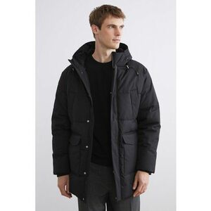 Geaca matlasata cu buzunare cu clapa - Bleumarin imagine