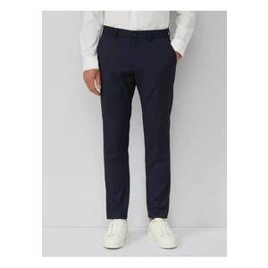Pantaloni costum barbati cu croiala Slim fit - Albastru imagine
